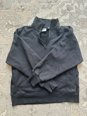 Aritzia TNA Sweatfleece Cozy Fleece Boyfriend Fit Quarter Zip in S